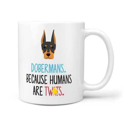 Doberman dog funny - doberman, gift