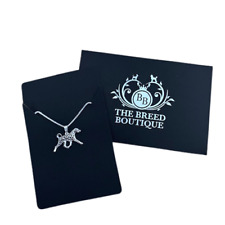 DOBERMANN DOG PENDANT WITH 18"