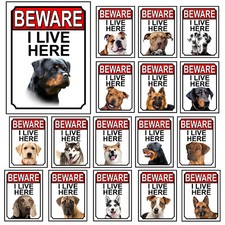Dog Breed Gate Signs Beware I