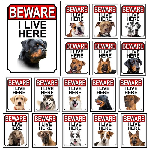 Dog breed gate signs - signs, i