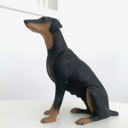 Doberman pinscher figurine - pinscher,