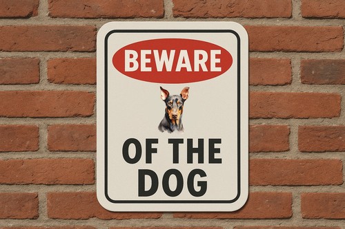 Beware the dog - dog, sticker