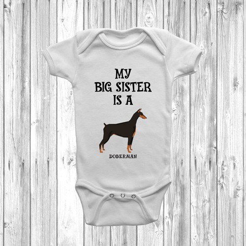 Big sister a - sister, doberman