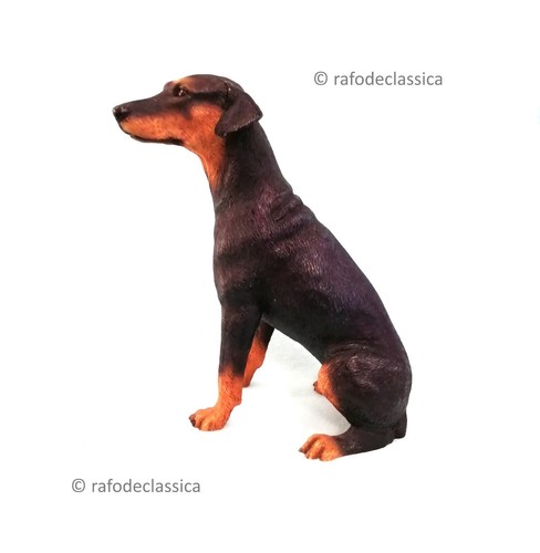 Doberman dog figurine vintage - doberman,