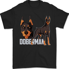 A Doberman Illustration Dog