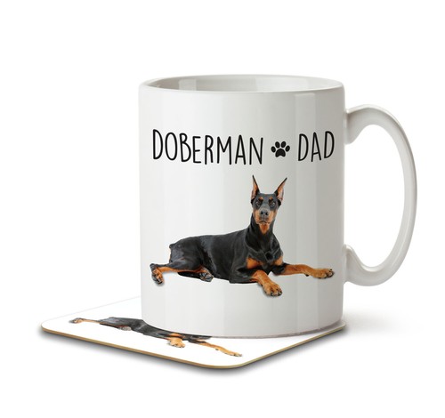 Doberman dad dog mug - dad,